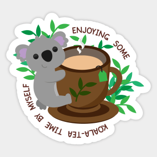 Koala-Tea Time Sticker